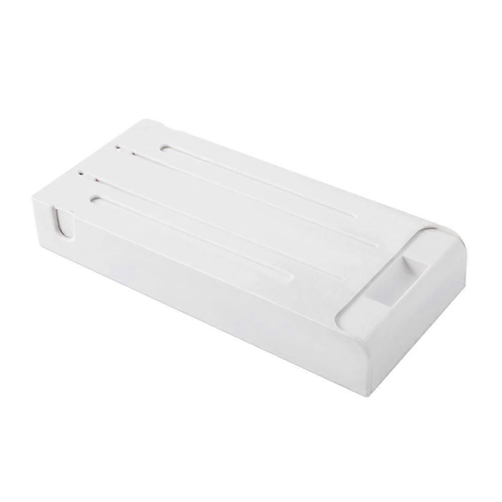 Desk Storage Solution, Wall-Mounted Drawer, Creative Under Table Organizer, Space-Saving Design, Easy Installation for Home Office, White