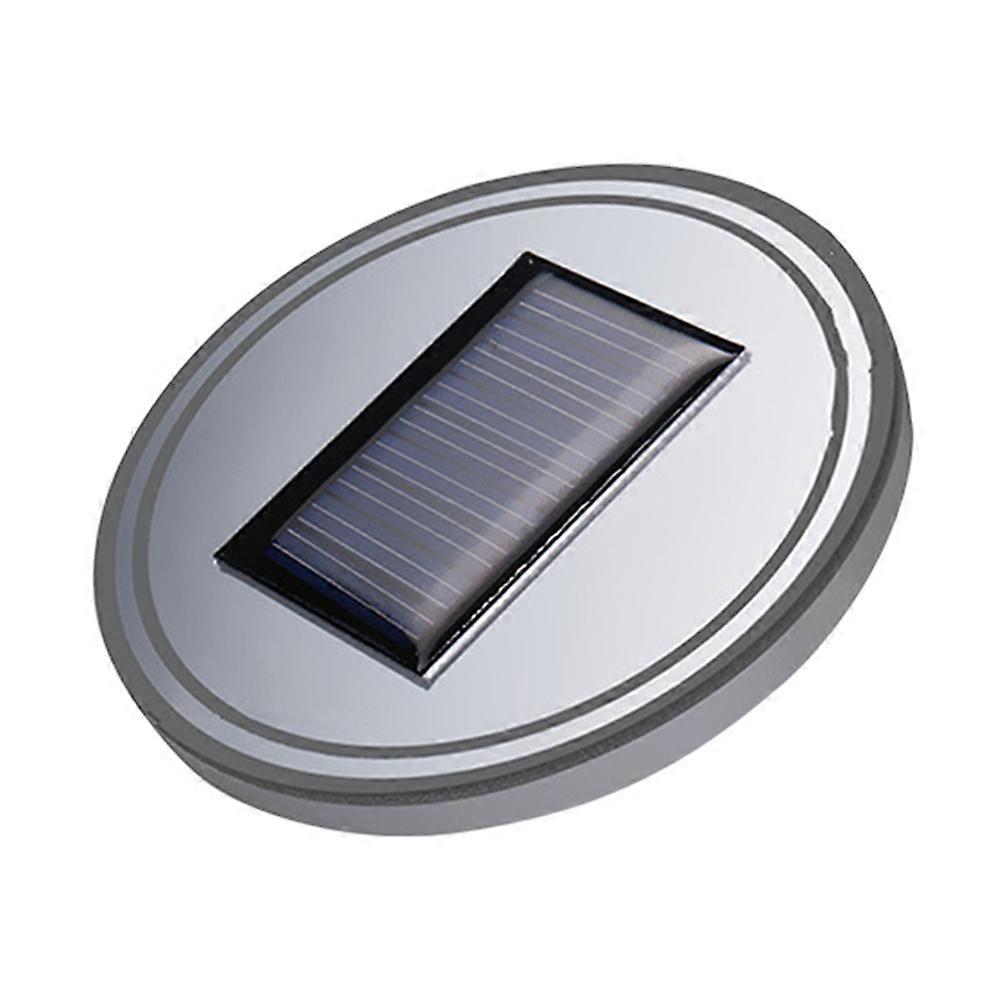 Solar LED Mug Pad Holder with Blue Light, Slip Resistant Coaster for Cup Holders and Home Decoration, Solar Powered Vibration Sensor for Atmosphere