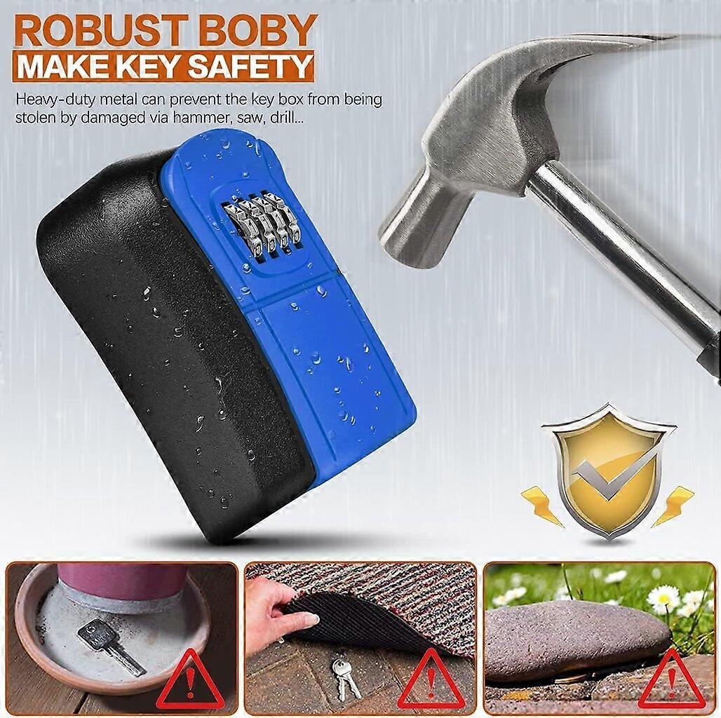 Key box wall mounted mini key safe outdoor key box-4