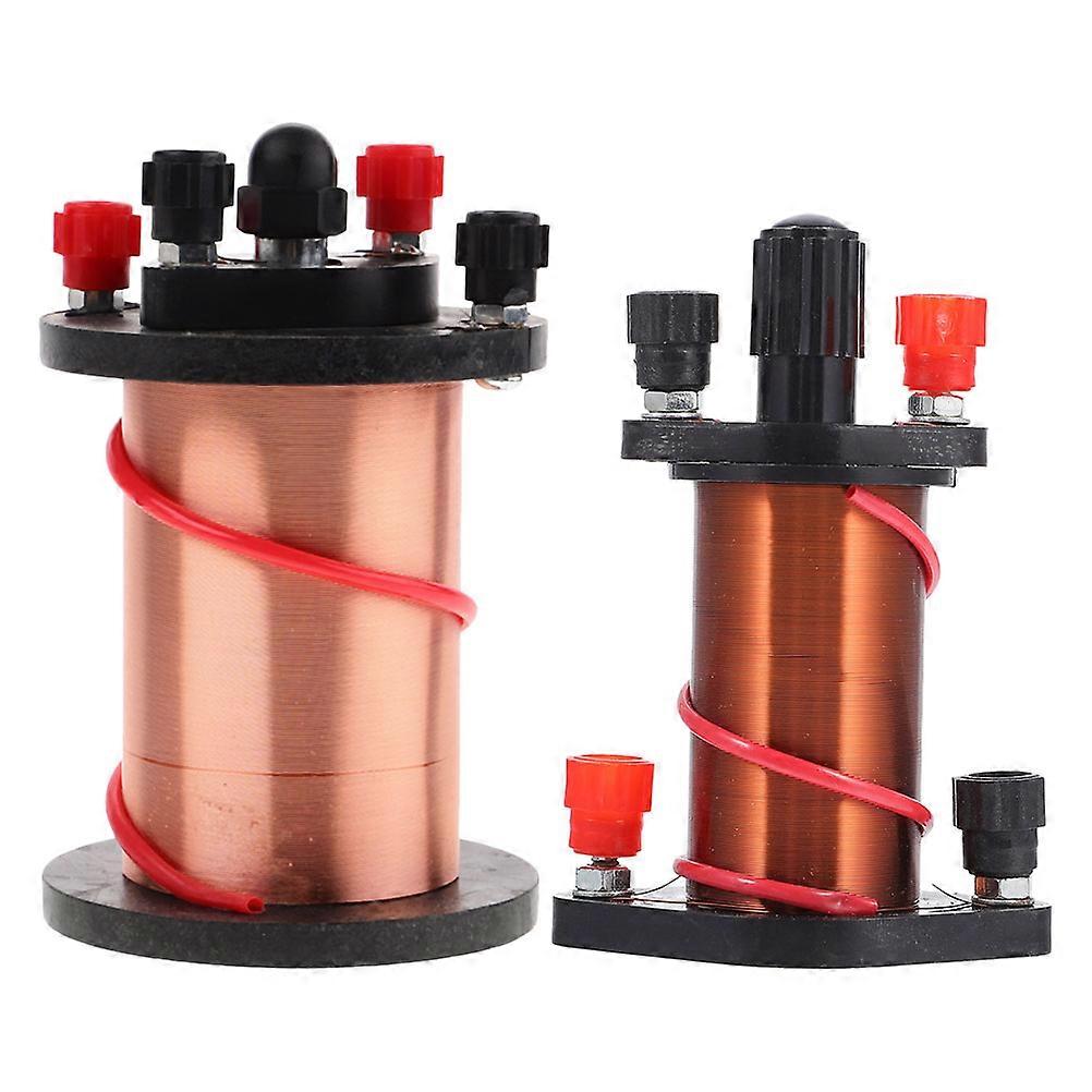 Induction Coils For Laboratory Physical Experiment Demonstration Induction Coil Classroom Kit Copper Material 2Pcs