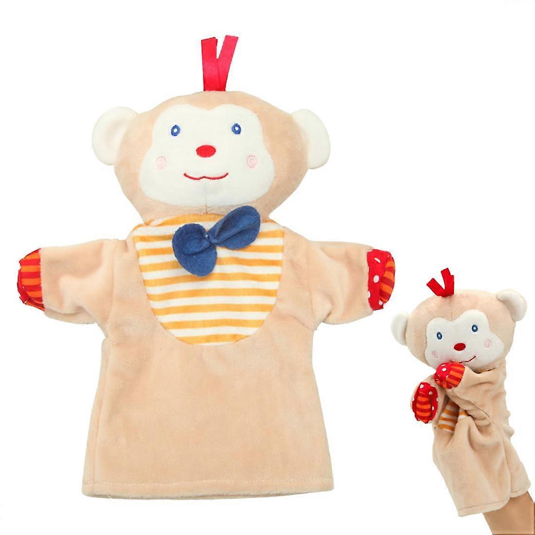 Hand Puppet Toy Plush Monkey Hand Puppet For Kids, Soft Animal Puppet For School And Home Theatre Shows