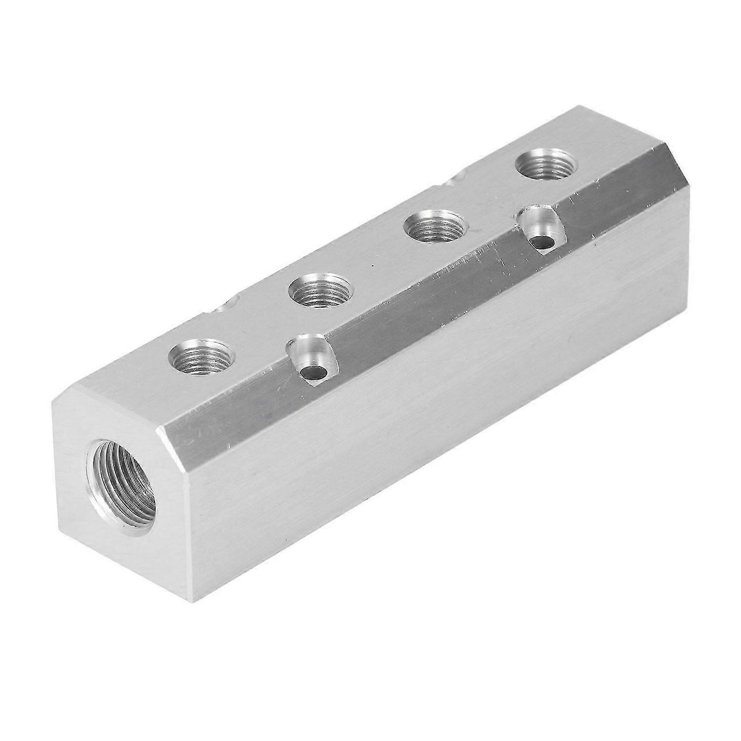 Air Manifold Large Flow Aluminium Pneumatic Block 40x40mm G1/2 Inlet G1/4 OutletSY40-02-4F