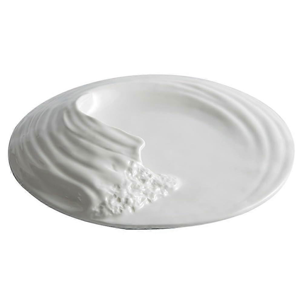 Hailang Ceramic Tableware, Specially Shaped Flat Plate, 10 Pieces