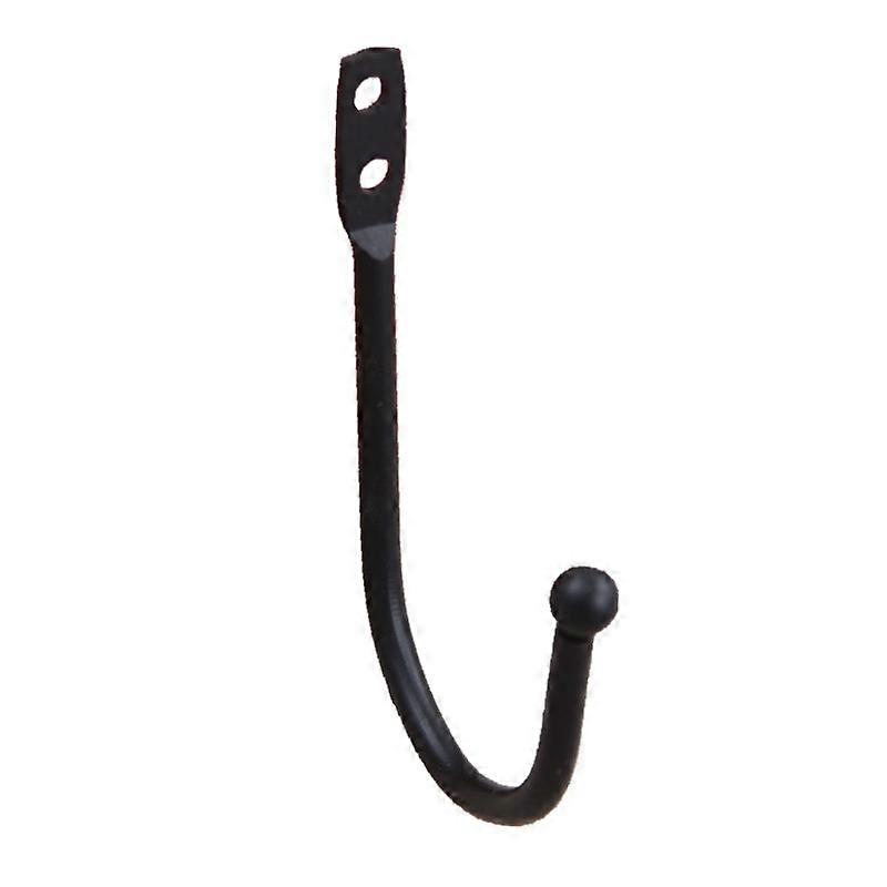 Hook for hanging, 1 piece storage hook, black wall mount J utility hook