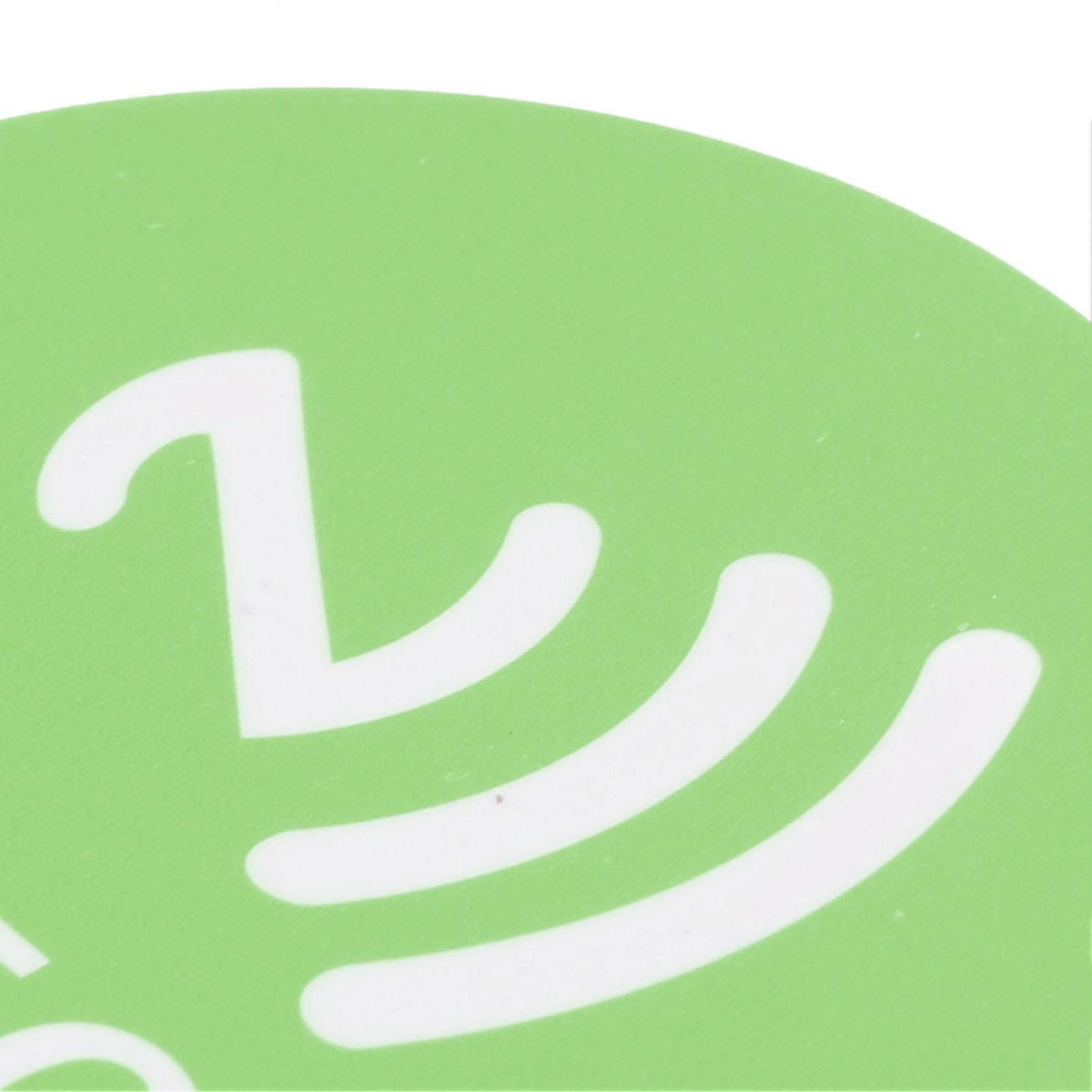 20PCS NFC Stickers Compact Portable Interference Resistant Rewritable CUID NFC Adhesive for NFC Enabled Devices Green