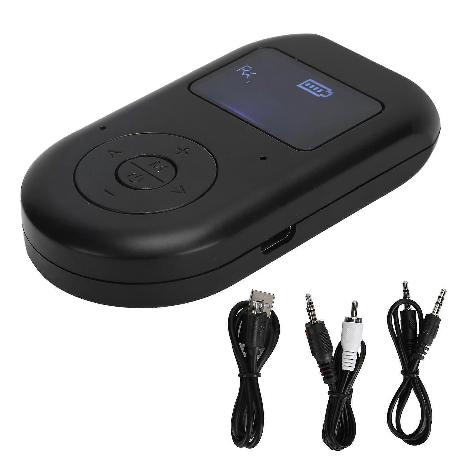 2 in 1 Bluetooth 5.0 Adapter Receiver Transmitter o Adapter with LCD Display Hands Free