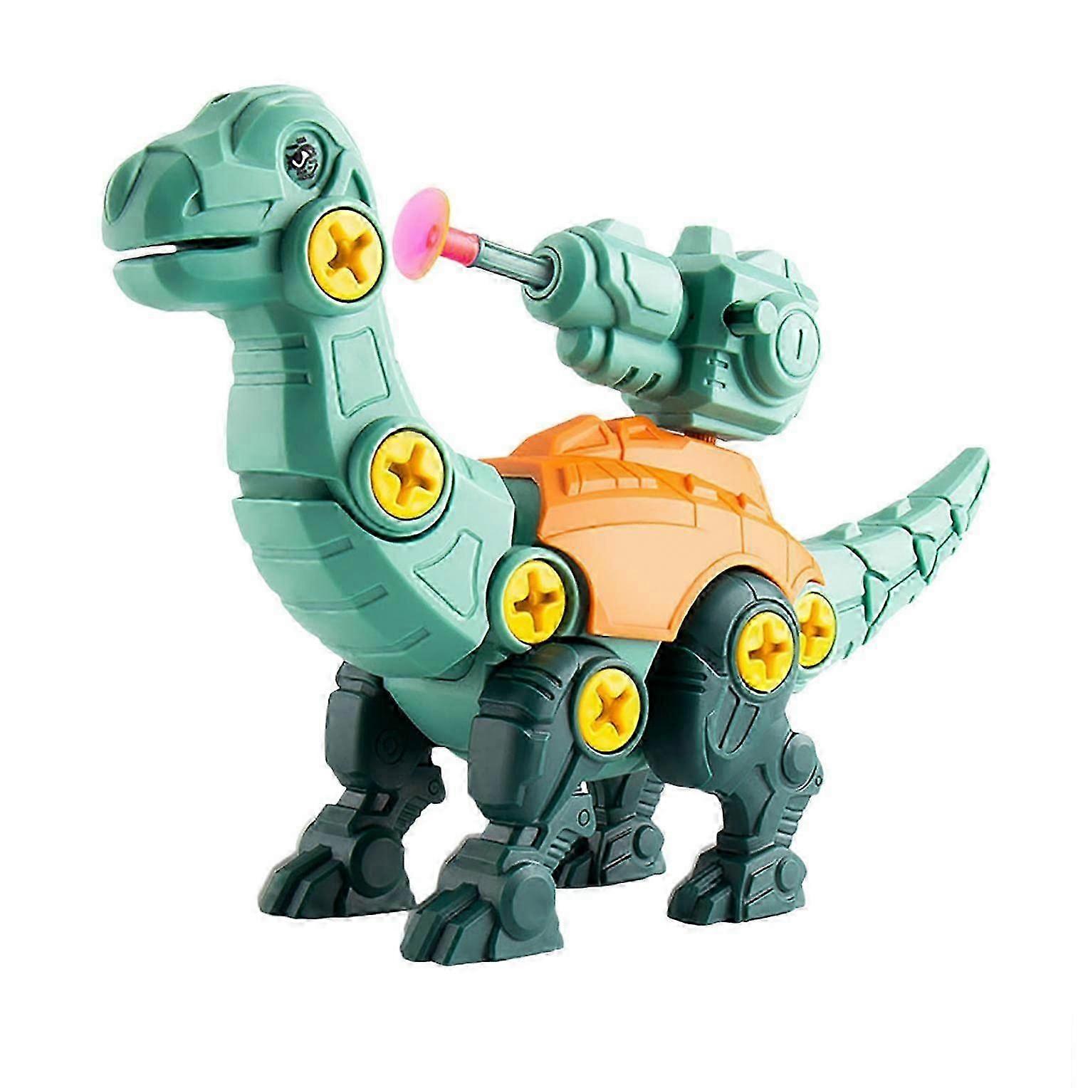 Triceratops/Brachiosaurus/Tyrannosaurus Dinosaur Toys for Kids Take Apart Dinosaur Building Toys DIY Dinosaur Shooting Play Kit