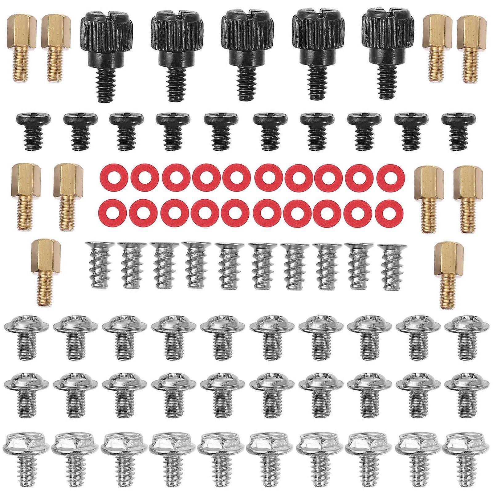 Computer Chassis Fixing Screw Countersunk Head Screw Professional Pc Repairs Assorted Color 1.5X0.8X0.8CM Maintenance 1Set