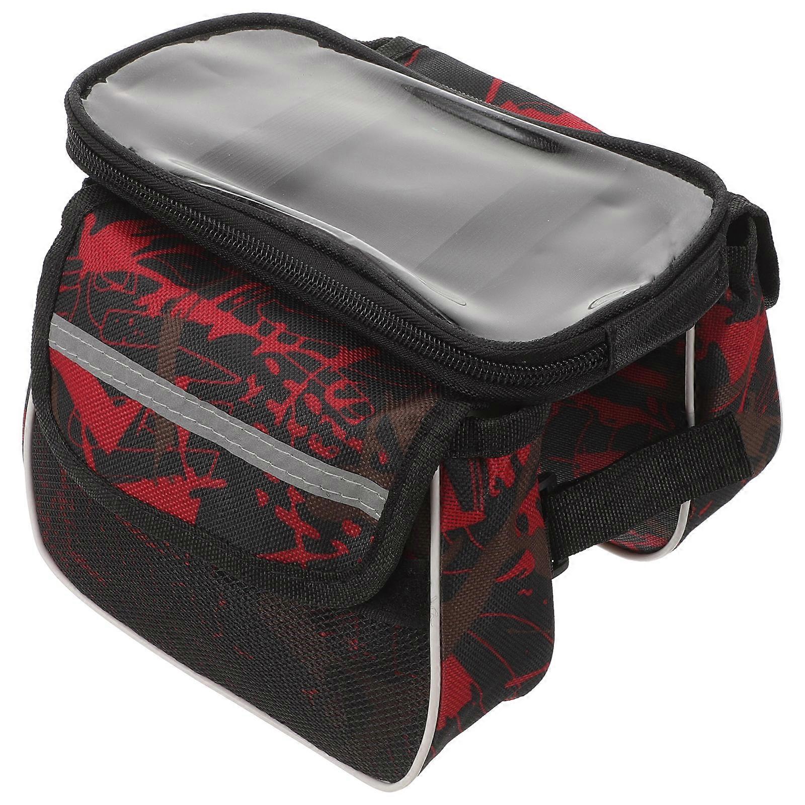 Large Capacity Bike Saddle Bag for Mountain and Road Bikes – Durable, Wear Resistant Frame Storage Pouch for Commuting and Cycling Use