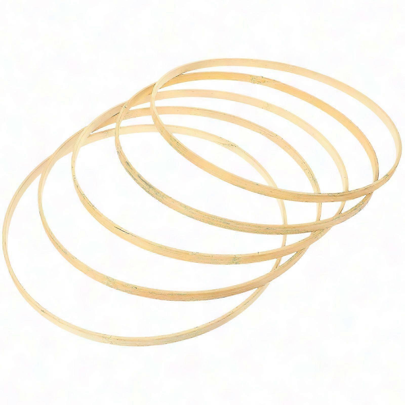 Bamboo Wreath Frames Wall Decor DIY Craft Circles Set