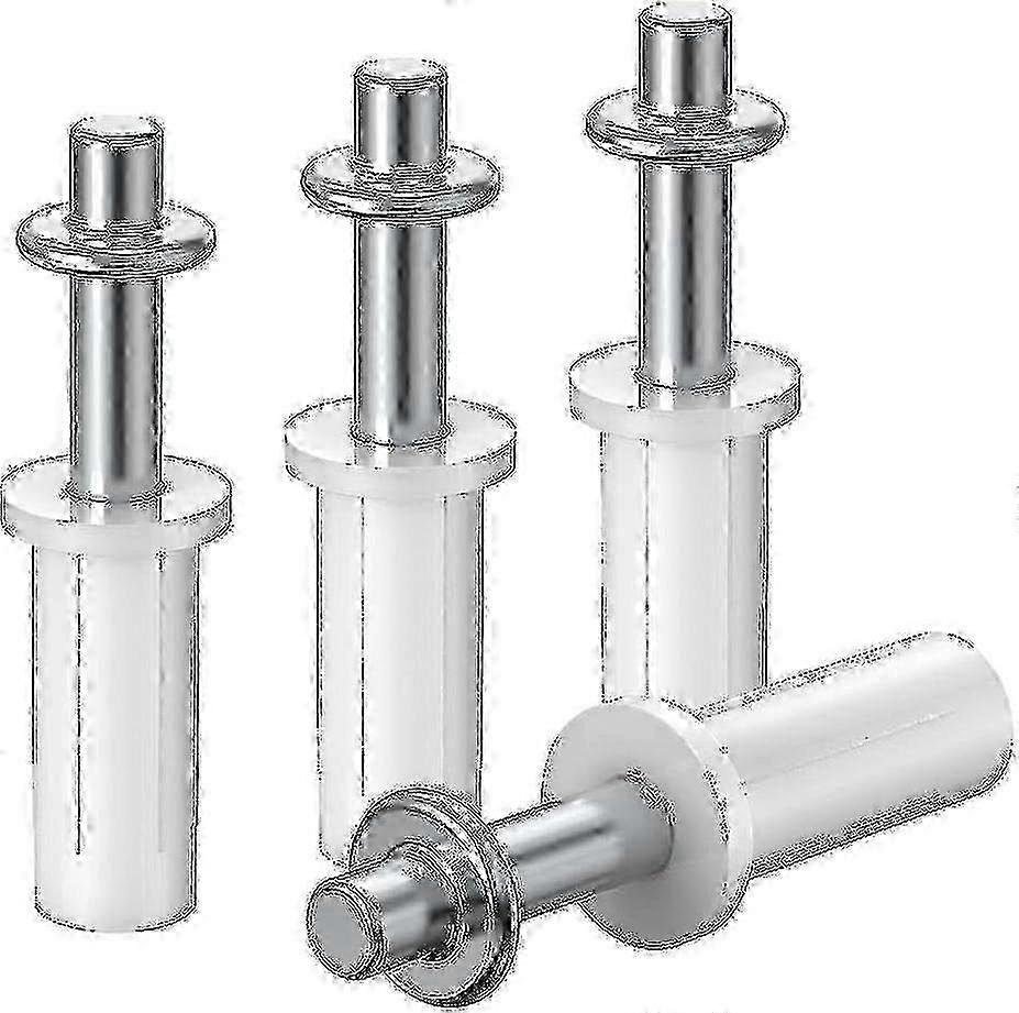 Bi-Fold Door Hardware Set - Spring Loaded Top Pivots for Closet Doors - 4 Pieces Replacement Kit by WJTG - Easy Installation