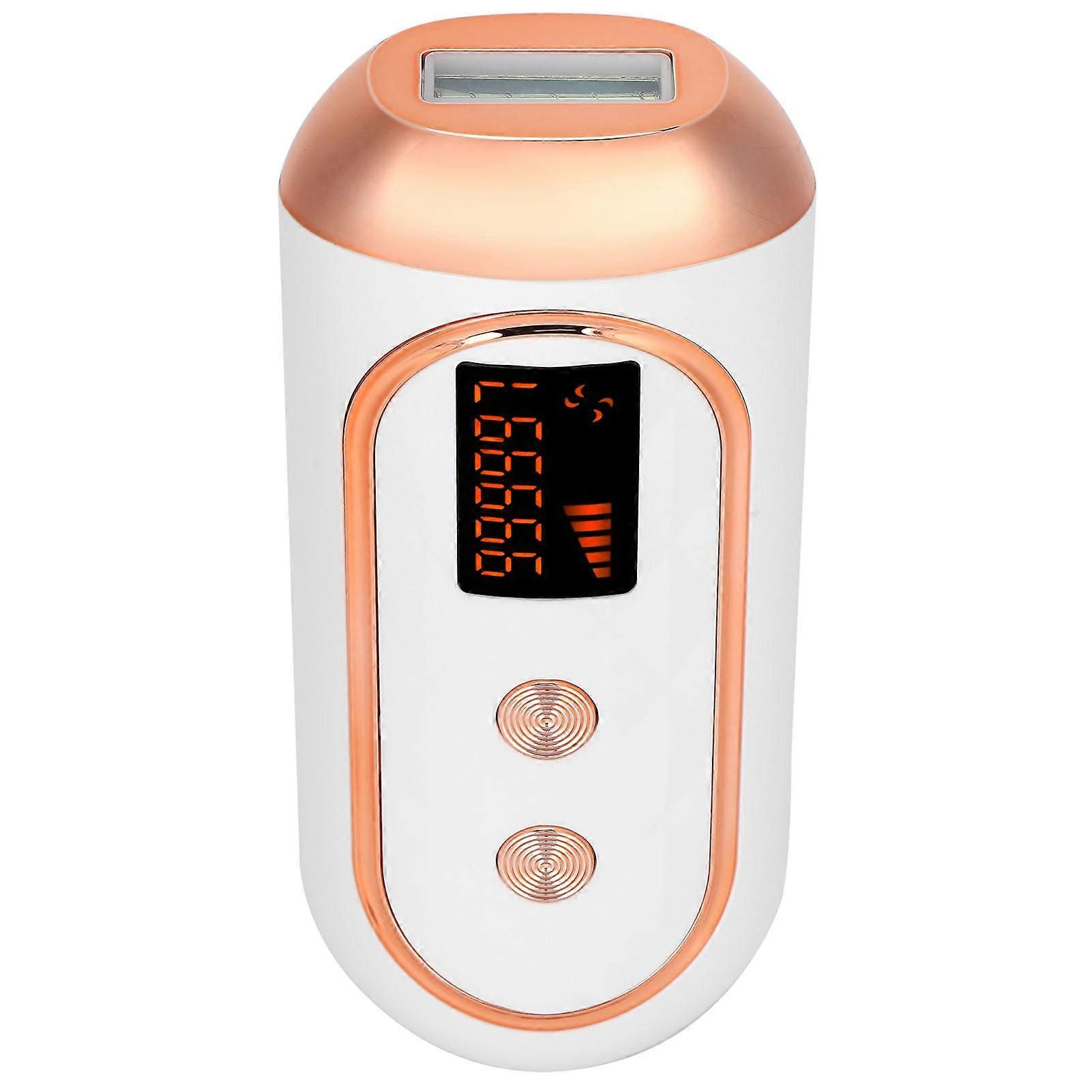 Digital Display Hair Remover Handheld Painless Unisex Whole Body Hair Removal Device White