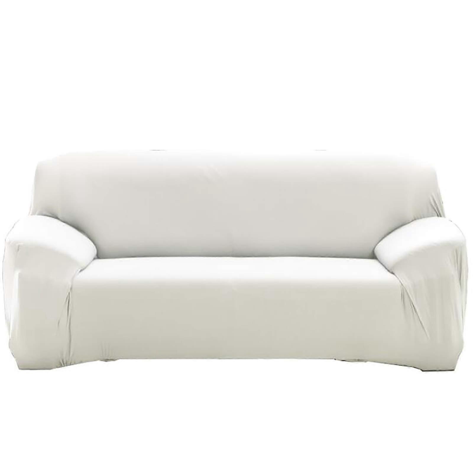 Stretch Sofa Covers, Solid Color, LShaped Couch Covers, Elasticity, Universal Protector, 3 Seater, 195230 cm