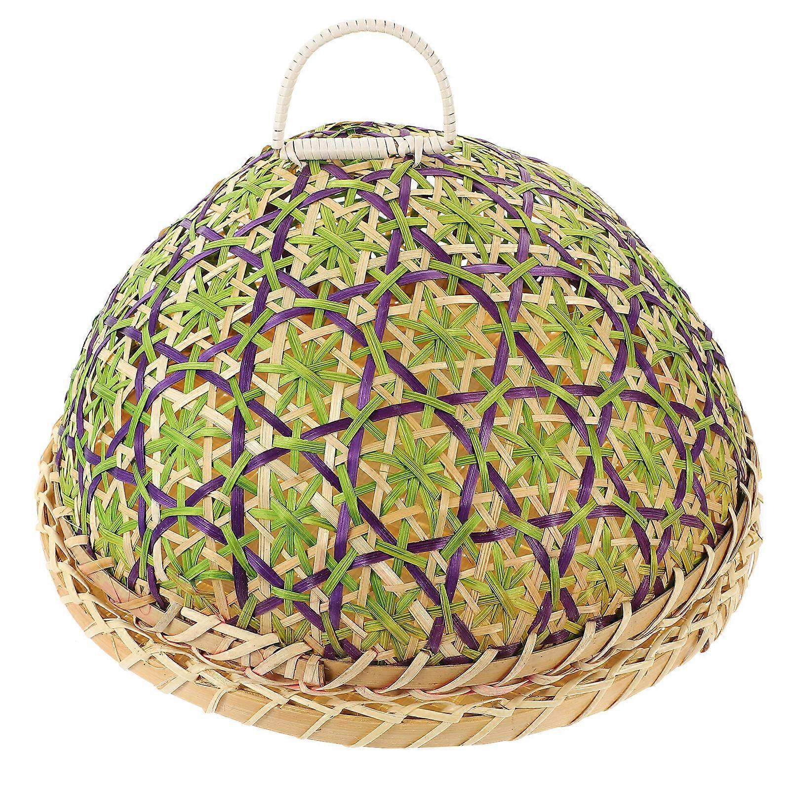 Bamboo Food Tent Cover for Protection and Use Green 7.8 Inches