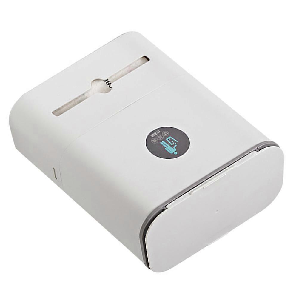 White Plastic Trash Can with Slide Cover for and Fashionable Kitchen Storage Solution