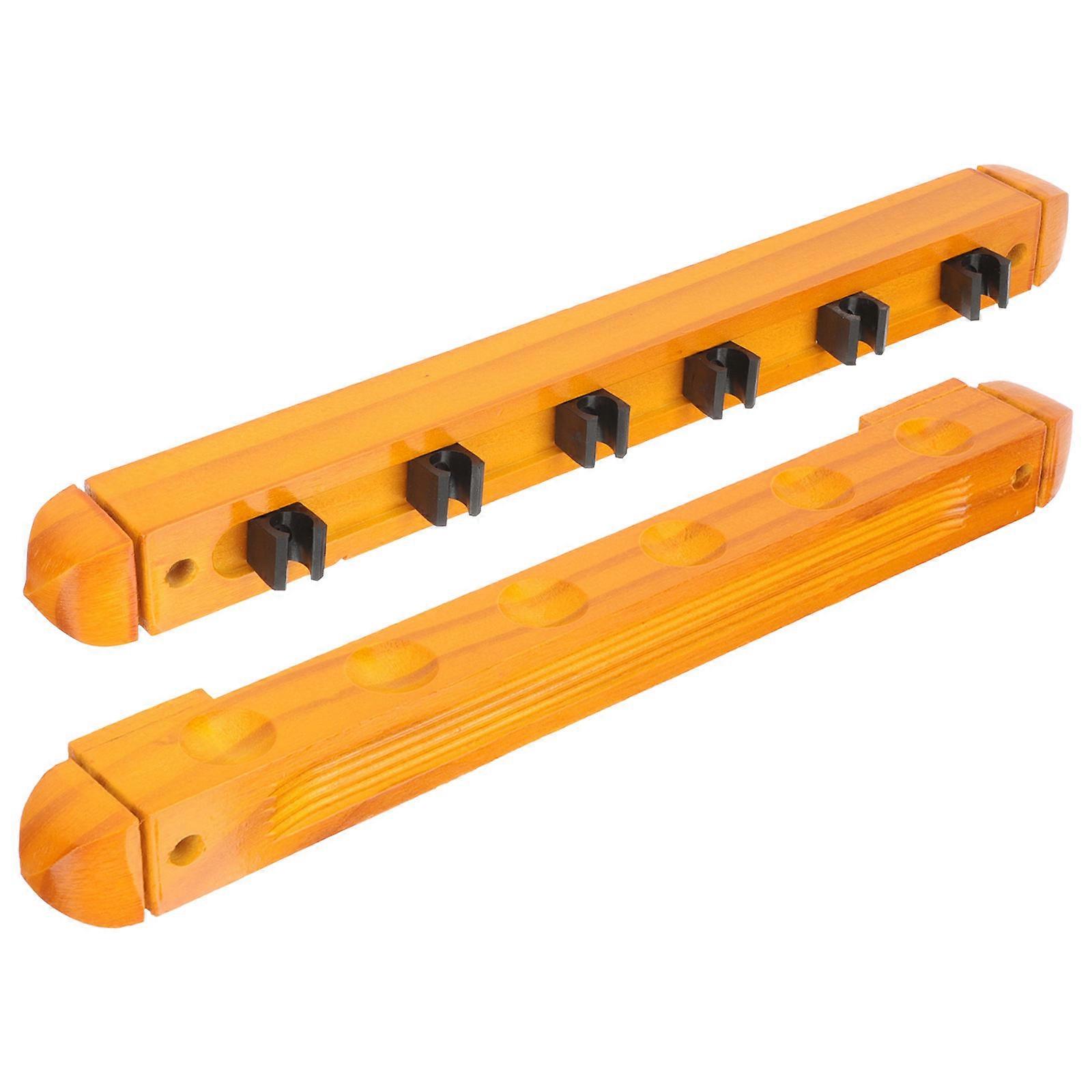 Wall Mounted Billiard Cue Rack, Durable Wooden Pool Stick Holder for Easy Installation, Ideal for Snooker Enthusiasts and Pool Lovers