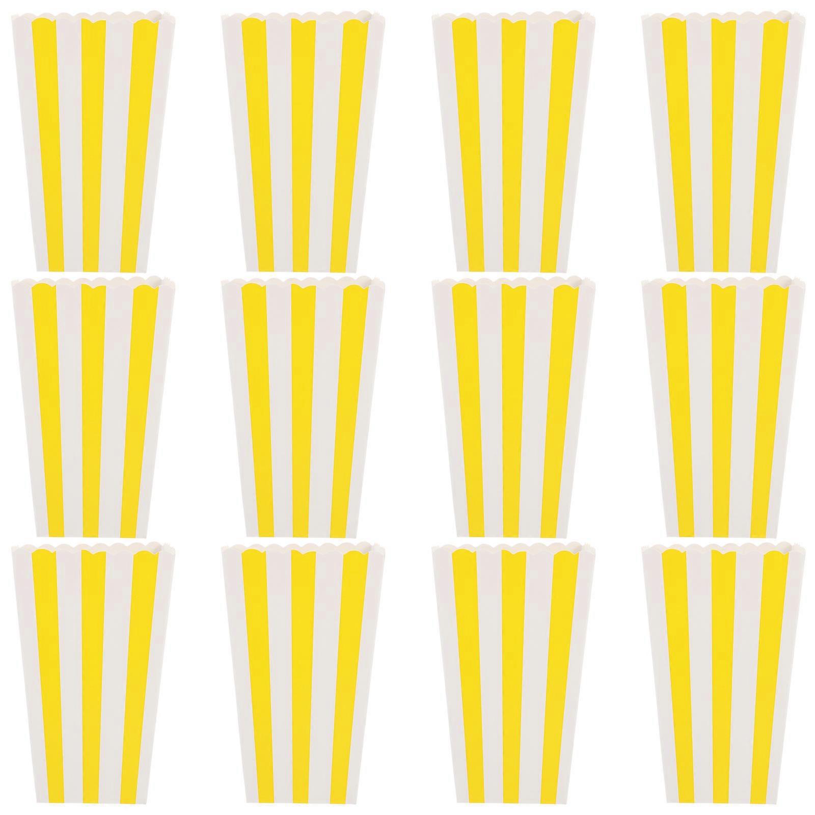Popcorn Bags for Party Easy to Use Containers for Wedding 4.5×2.8×2in Food Container 12Pcs