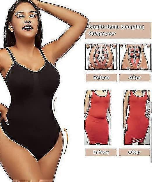 Ultra Comfy Body Shaper,,women Sculpting Bodysuit Tummy Control Shapewear Seamless Body Shaper Thong Adjustable Straps