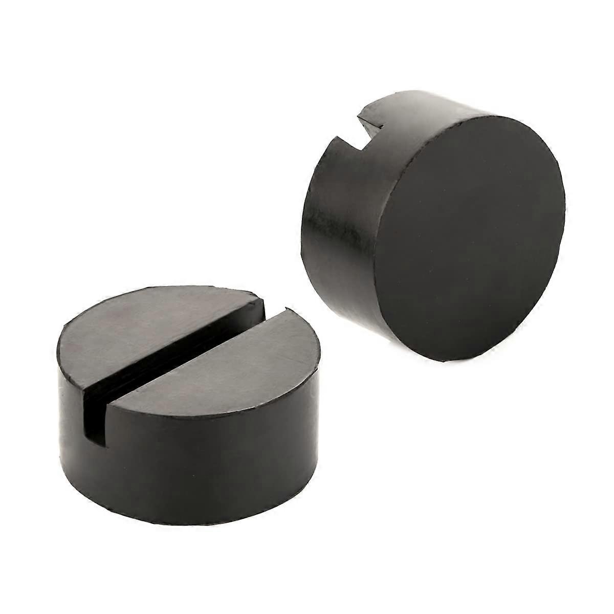 Car Jack Sockets 75mm x 35mm Round Rubber Adaptor Block for Vehicle Lifting and Support, Heavy-Duty Compatibility