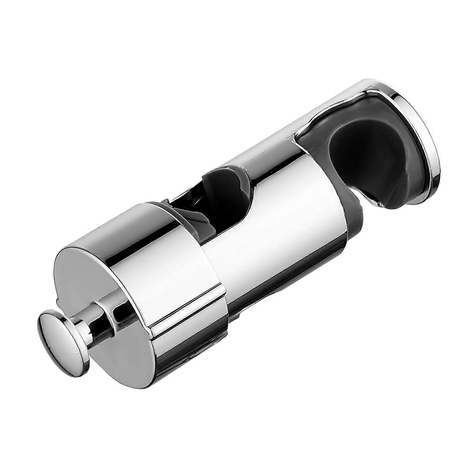 Universal Shower Head Holder Adjustable for Sliding Bars, 19-25 mm, With Hook, High Gloss Chrome