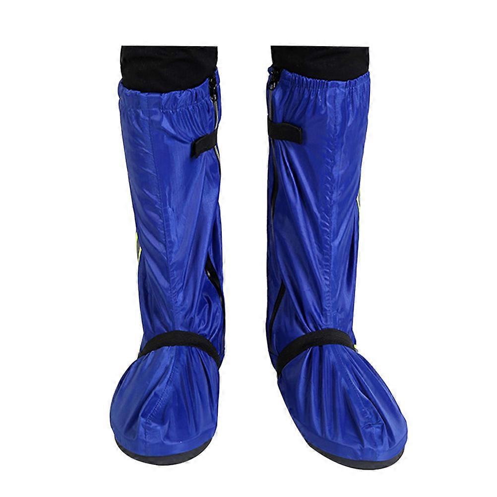 غطاء قدم مقاوم للماء 1 زوج للرجال والنساء بحجم XXL الأزرق مصمم للأيام الممطرة واستخدام الشاطئ مع مواد صديقة للبيئة
