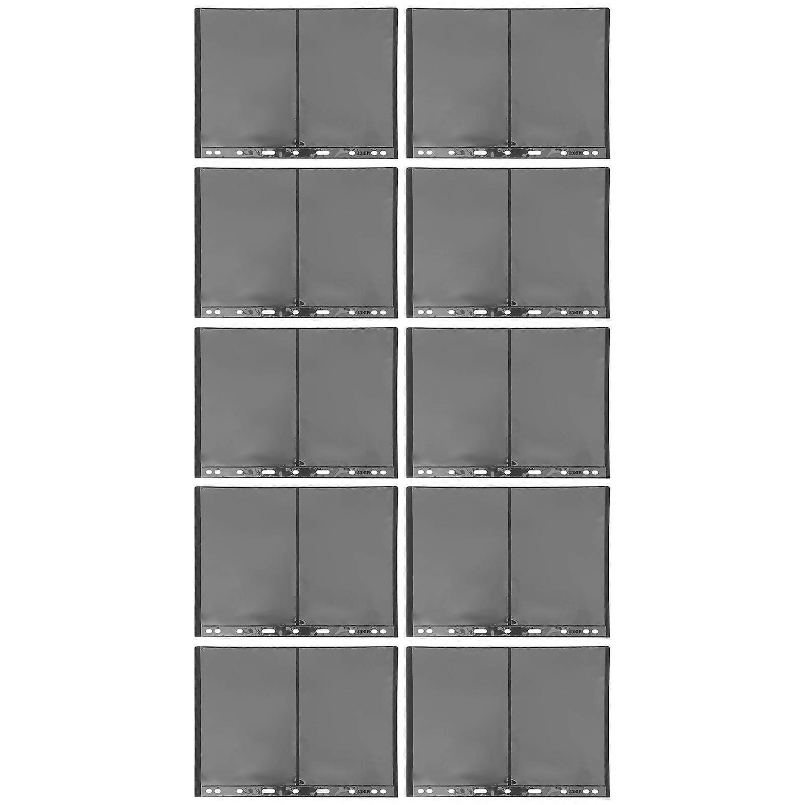 Stamp Collectors Standard Stamp Pages 10Pcs Loose-Leaf Protecting Organizing Transparent Design 28X21.5CM