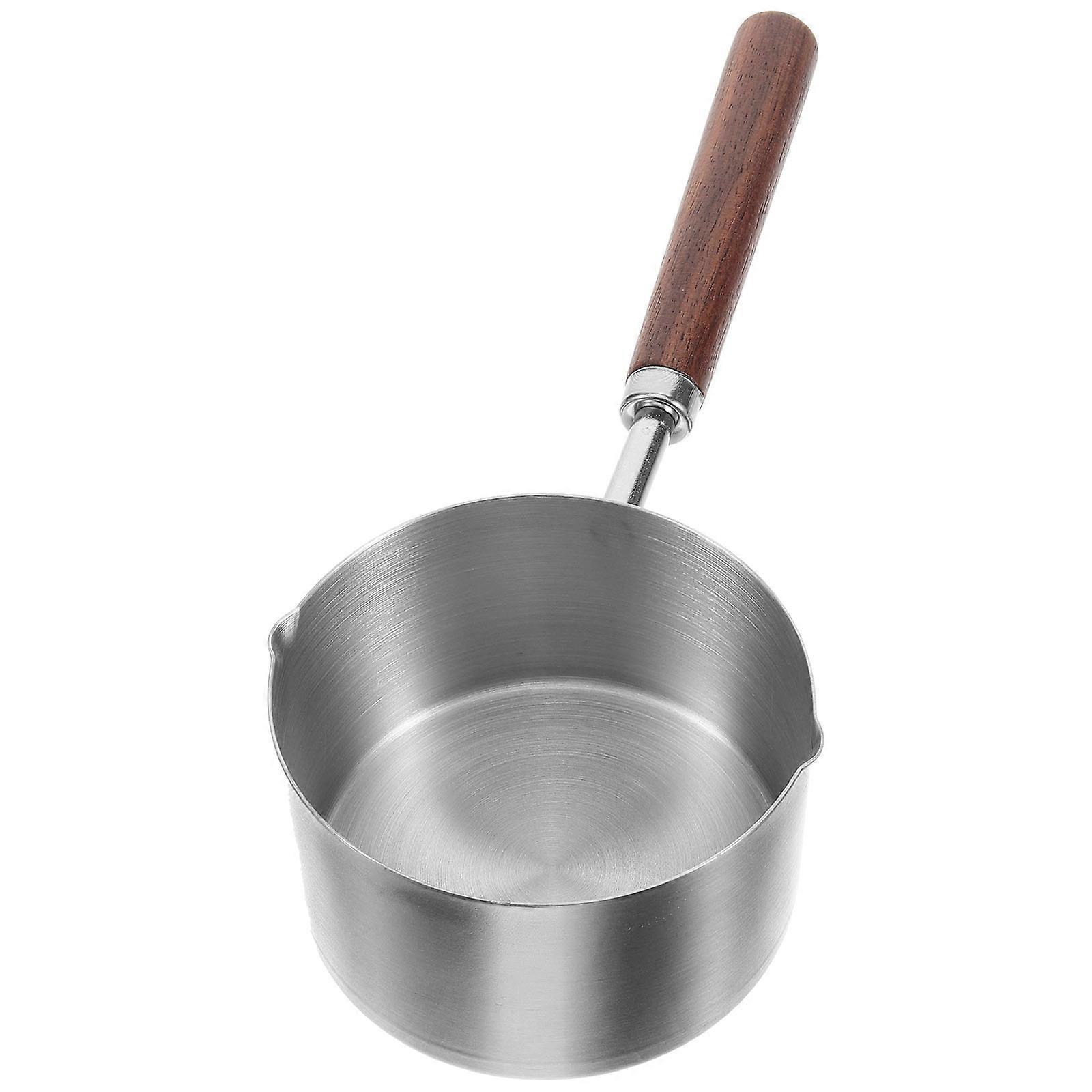 Reusable Small Sauce Pan with Handle 2pcs Oil Boil Container Kitchen Cookware Random Pattern