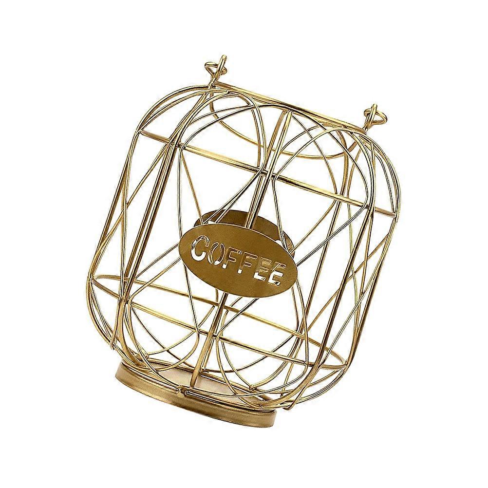 Modern Golden Holder for Home Use Compact and Decorative 4.7 x 3.1 x 6.3 inches