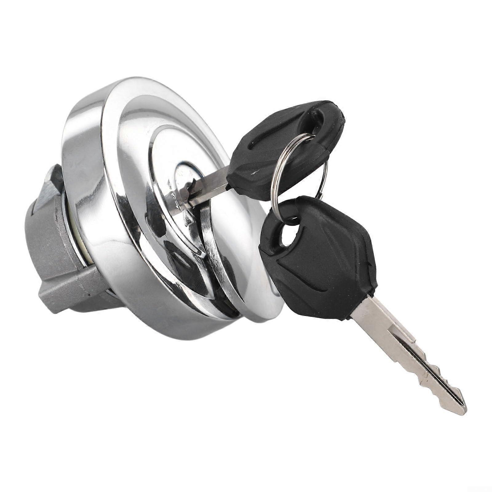 DragStar Motorcycle Fuel Cap Set - Durable, Compatible with Yamaha DragStar Models, Chrome Finish, Easy Installation