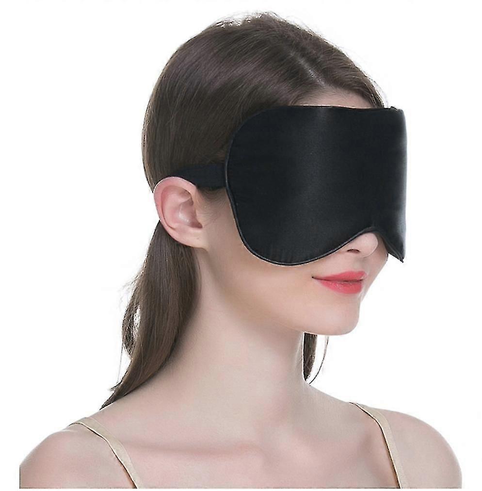 SOVMASK GONMASK 100% SILKE SVART