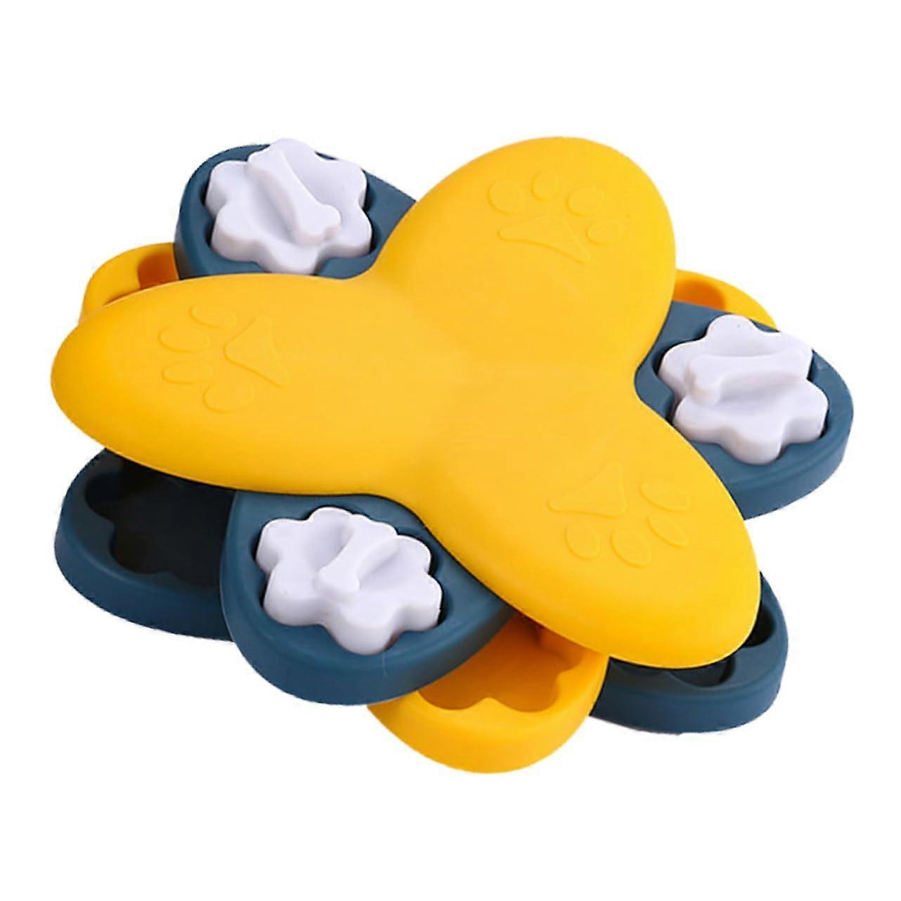 Rotating Dog Food Bowl For Small Dogs Anti-Choking Design Durable Material Easy To Clean Compact Portable For Puppies And Pets