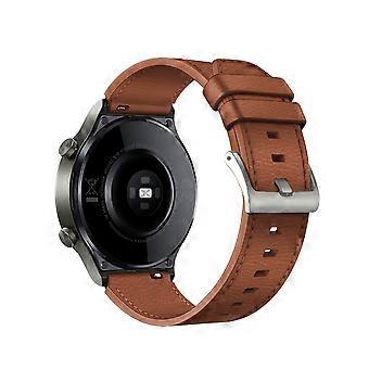22mm Leder Smart Watch Band Ersatz Verstellbares Uhrenarmband für Huawei Watch GT 2 46mm GT 2 Pro