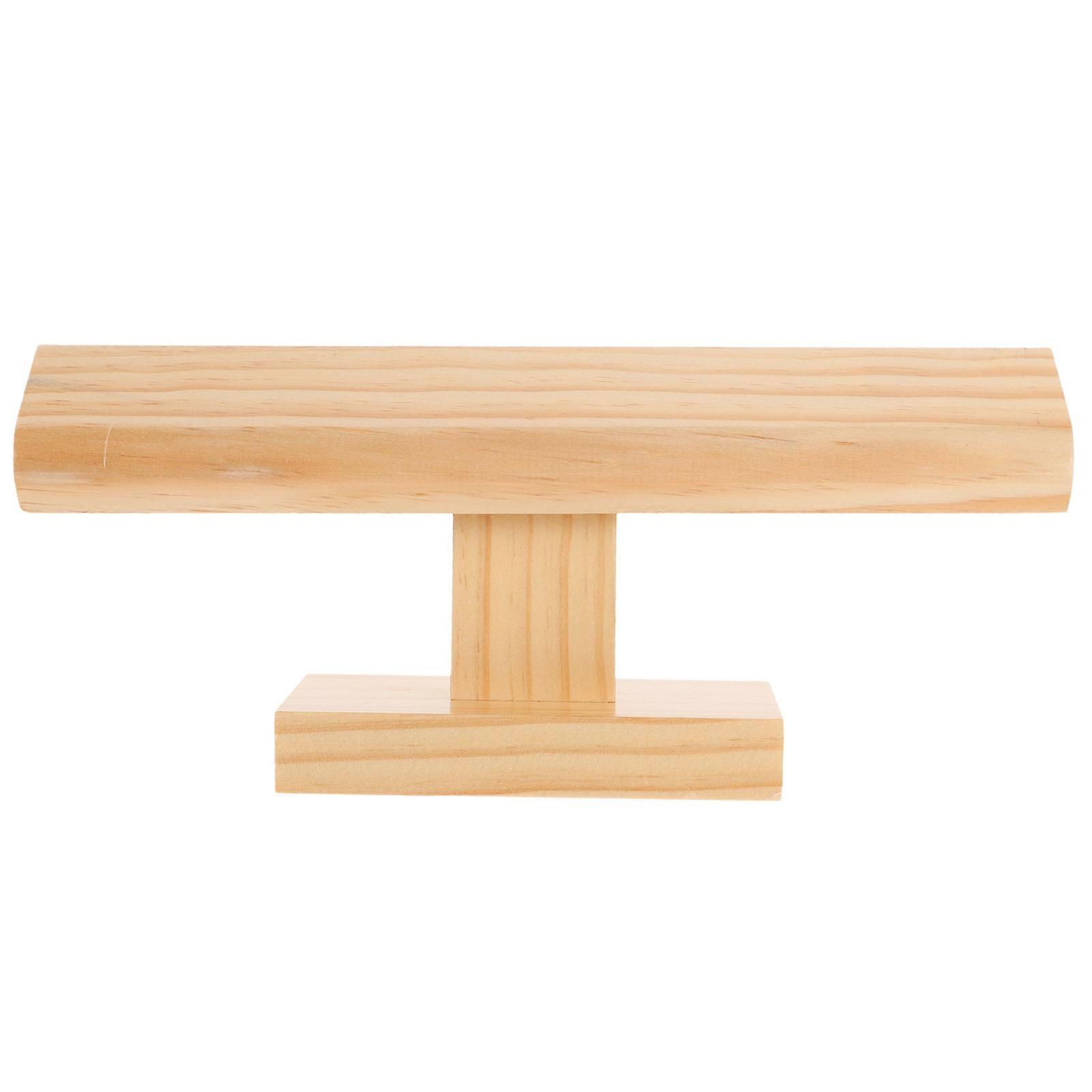 Practical Wooden Watch Display Stand For Home Office Storage 25x11cm 1Pack