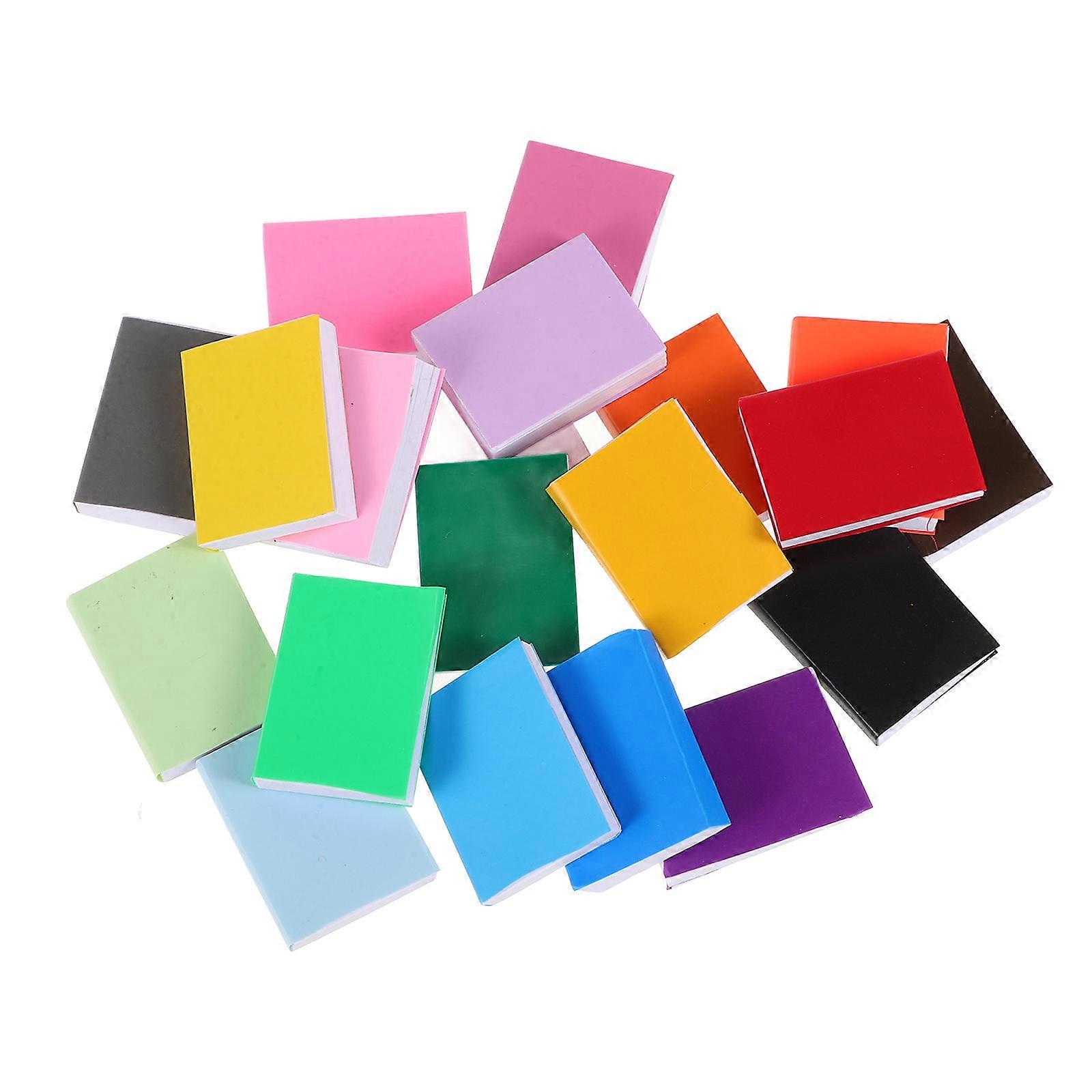 Miniature Books for Dollhouse Decorations Assorted Color Coated Paper Safe and Lightweight 40pcs