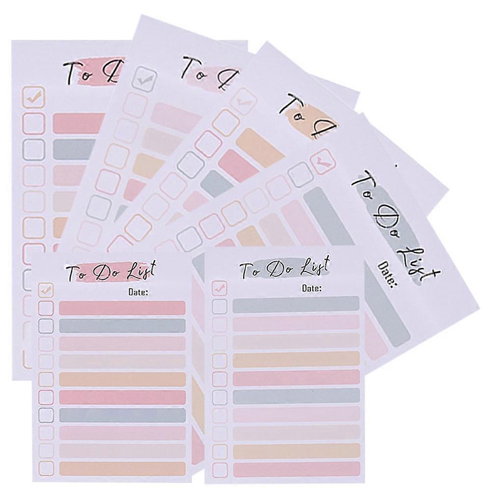 Tearable Memo Stickers Portable To Do List Pads Simple Design Note Stickers for Students Teachers Office Use Multi Color