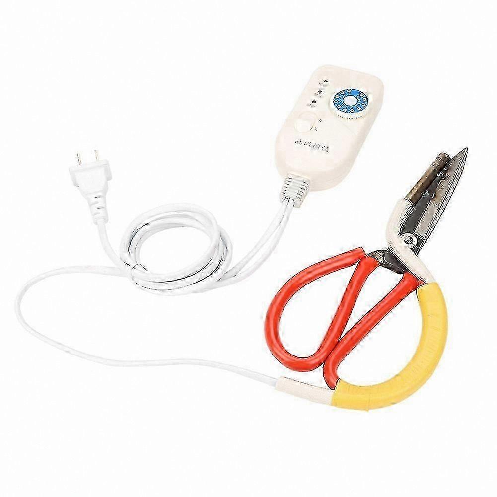 Adjustable Electric Heating Cloth Fabric Cutter Tailor Scissors 220V CN Plug YEMAA