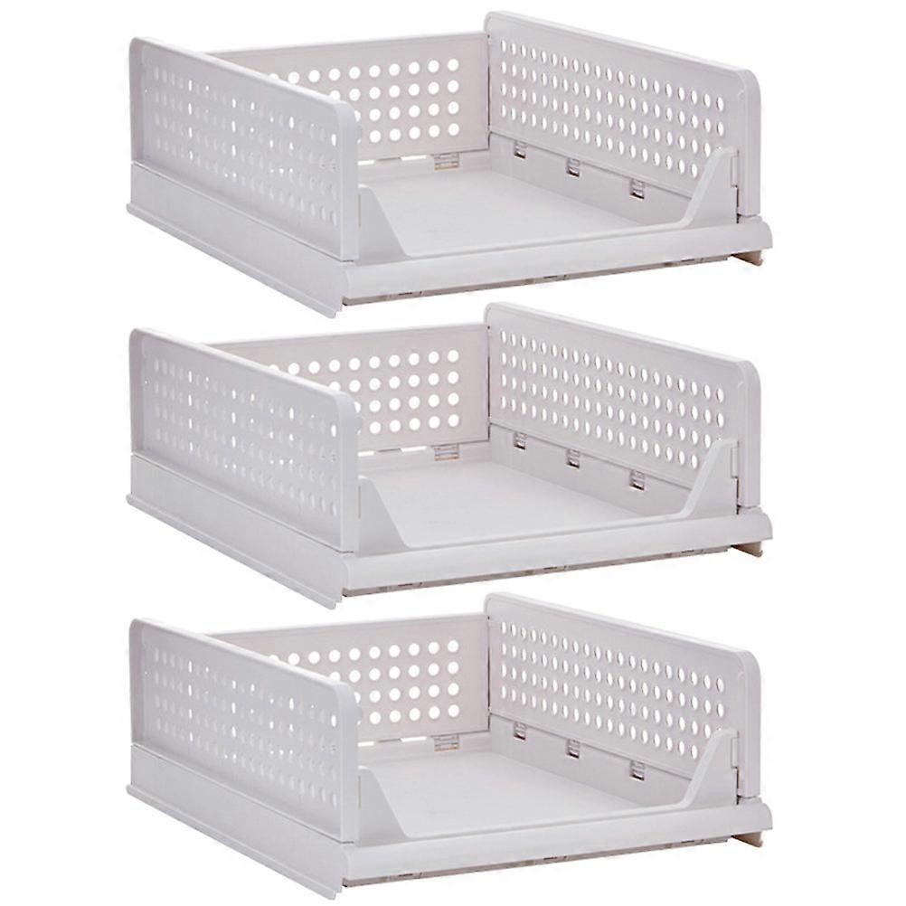 Foldable Organizing Box, Ventilated Clothes Storage Solution for Closets