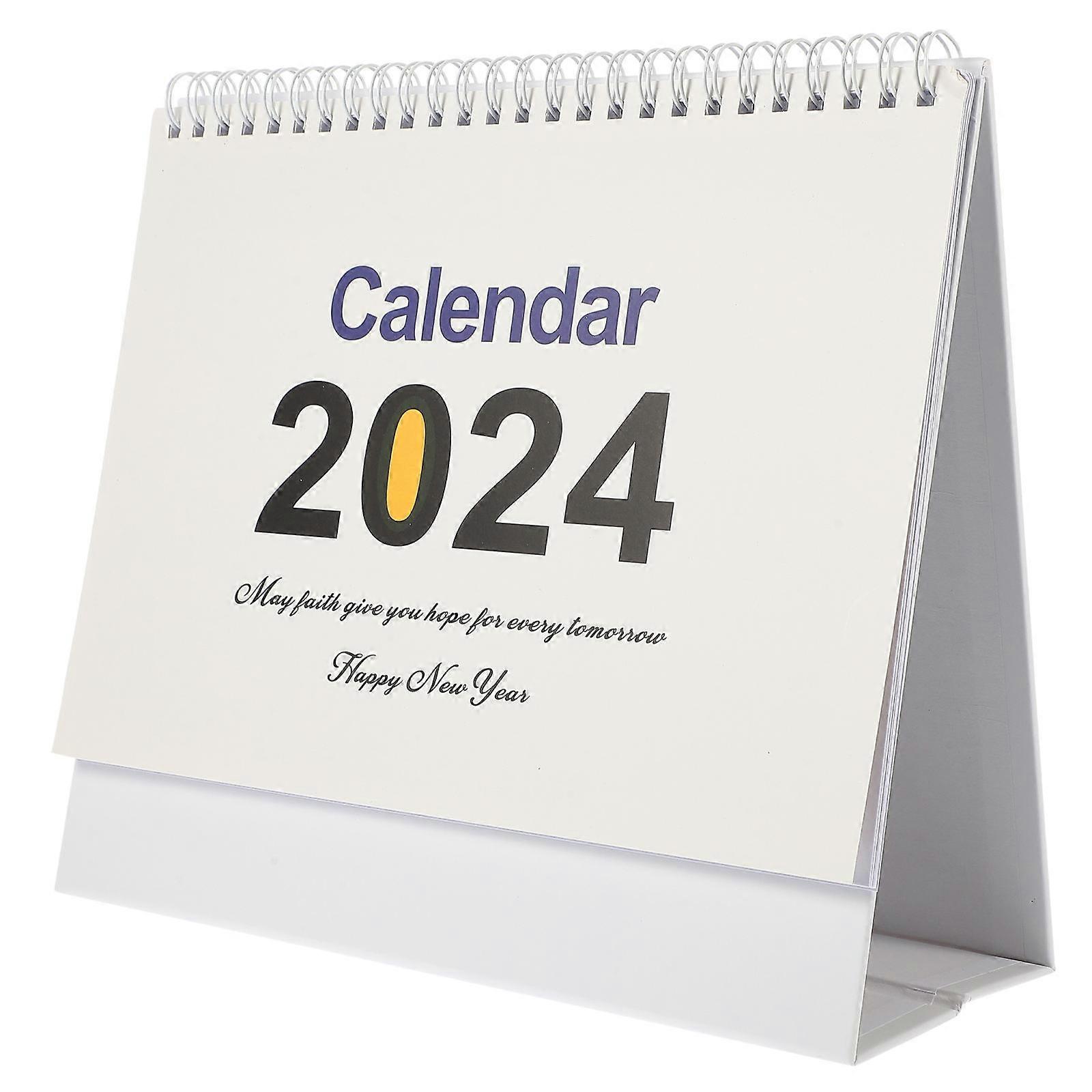 Household Standing Calendar Decorate Desk 23X19.5CM Reference for Previous and Next Month 1Set