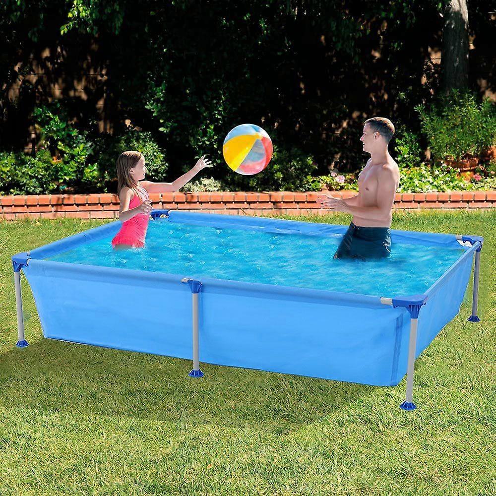 Swimming Pool Small Family Rectangle Frame Pool , 188x127x42cm