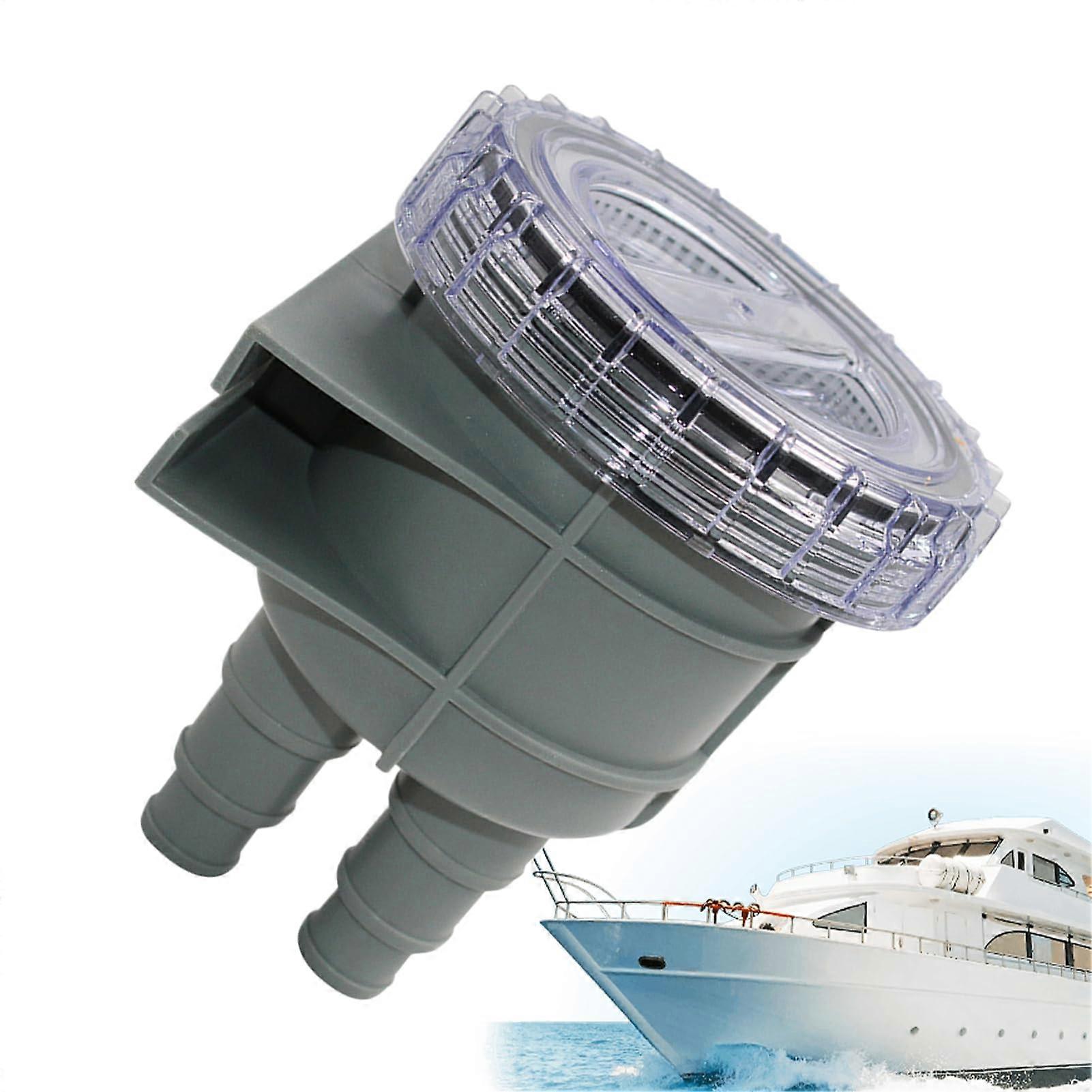 Seawater Filter For Marine Engines With Transparent Sea Cover, Seawater Strainer, High-Performance Cooling Water Filter