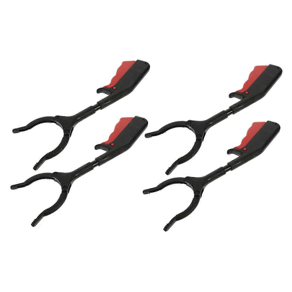 4 Pack Ergonomic Trash Grabber with Long Handle Non-Slip Design for Seniors Lightweight Weather-Resistant Litter Picker