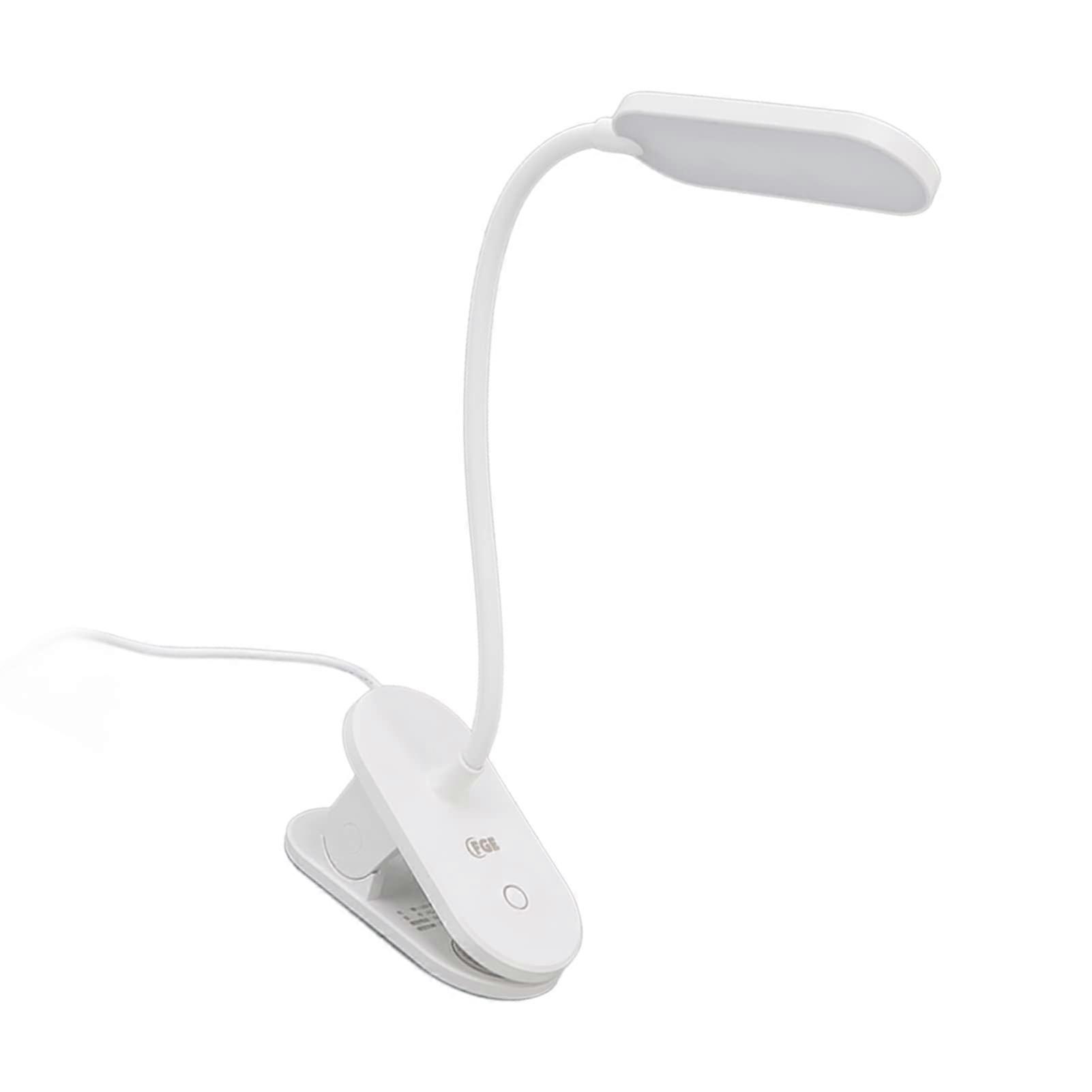 LED Reading Lamp With Clamp ABS Body Eye Protection 6500K Daylight 3 Modes Desk Lamp For Work And Study