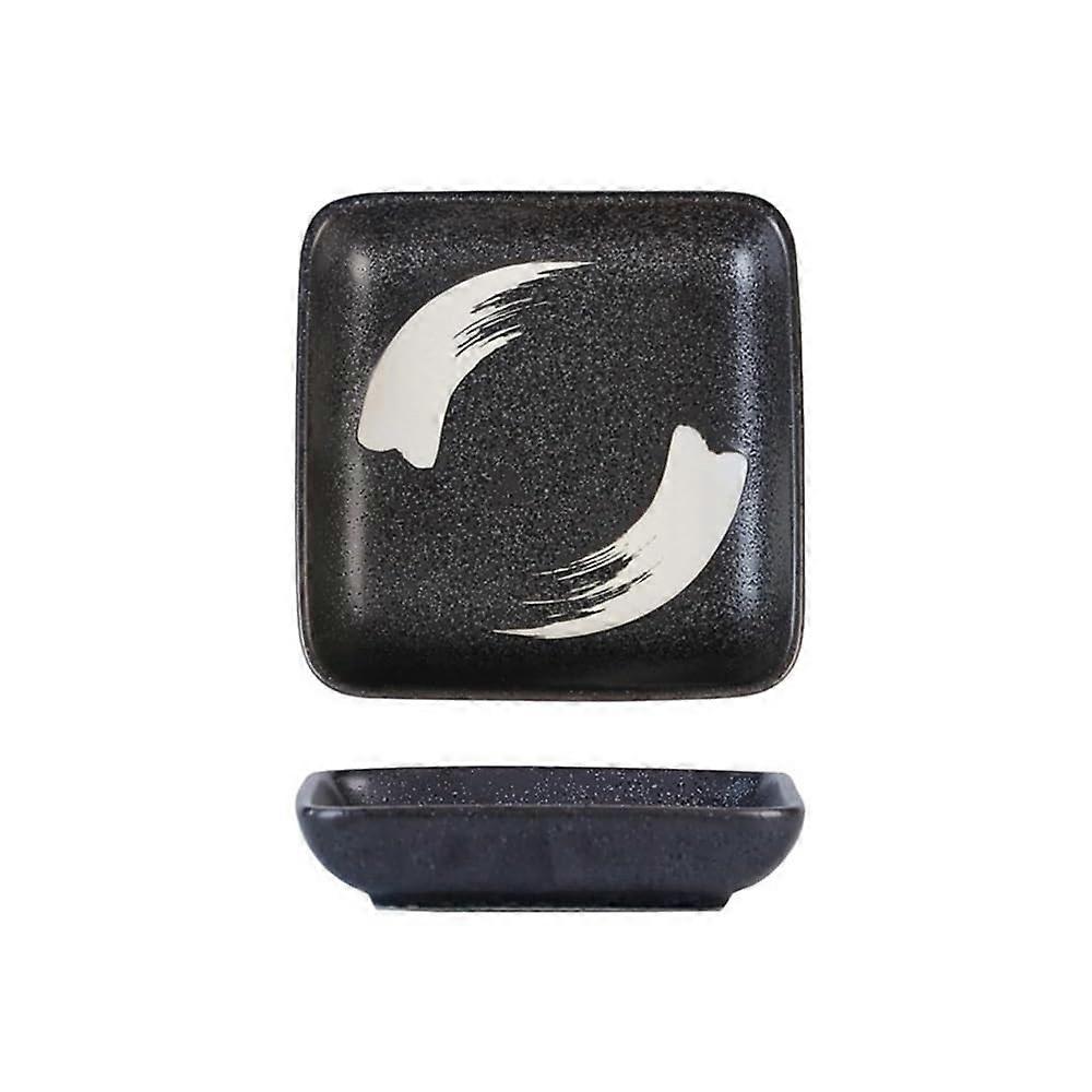 Ceramic Sauce Dish Square Sushi Plate Elegant Stackable Design for Soy Sauce and Appetizers