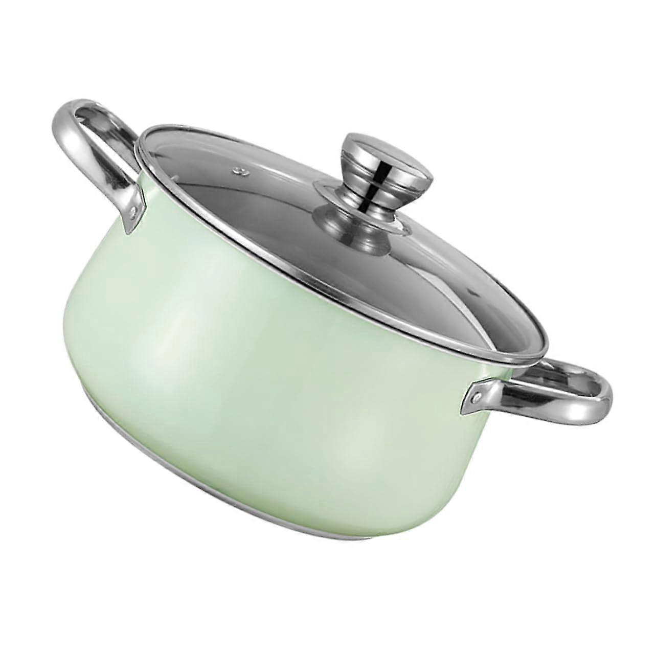 Robust Soup Pot with Double Handles, Induction-Compatible, Easy to Clean for Soup Preparation