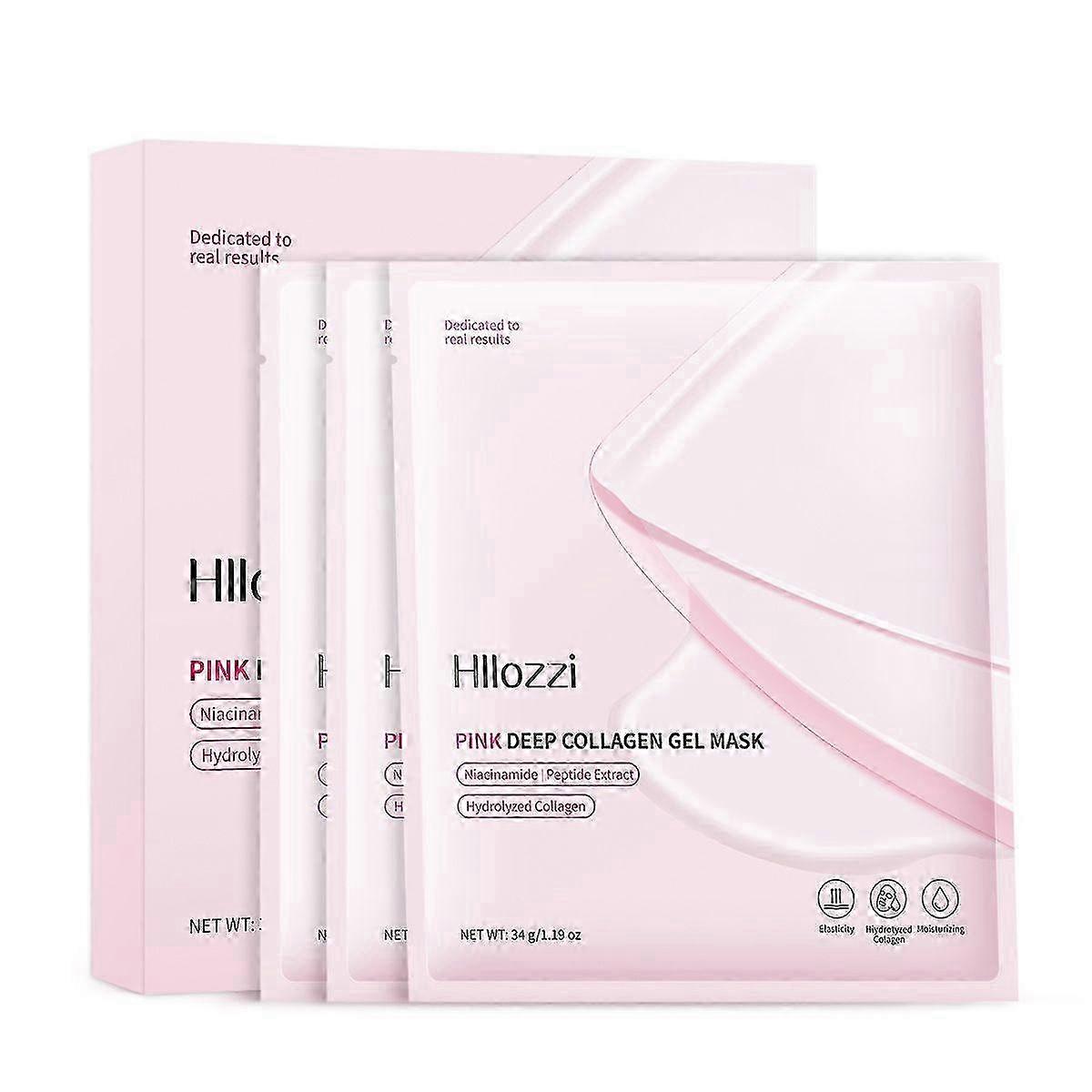 Pink Deep Collagen Jelly Face Mask,Overnight Face Mask With Nicotinamide And Peptide Extracts,Deep H