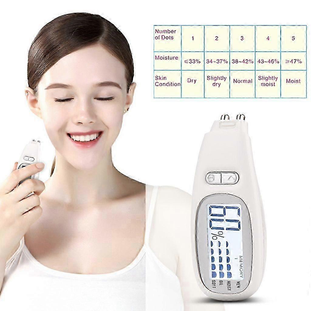 Skin Diagnosis Analyzer Device Backlit Digital Skin Detector Moisture Tester