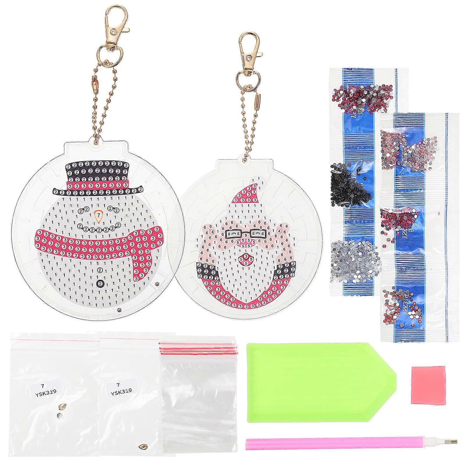 1 Set DIY Key Chain Pendants With Creative Shape For Bag Decoration Or Key Organization On Christmas