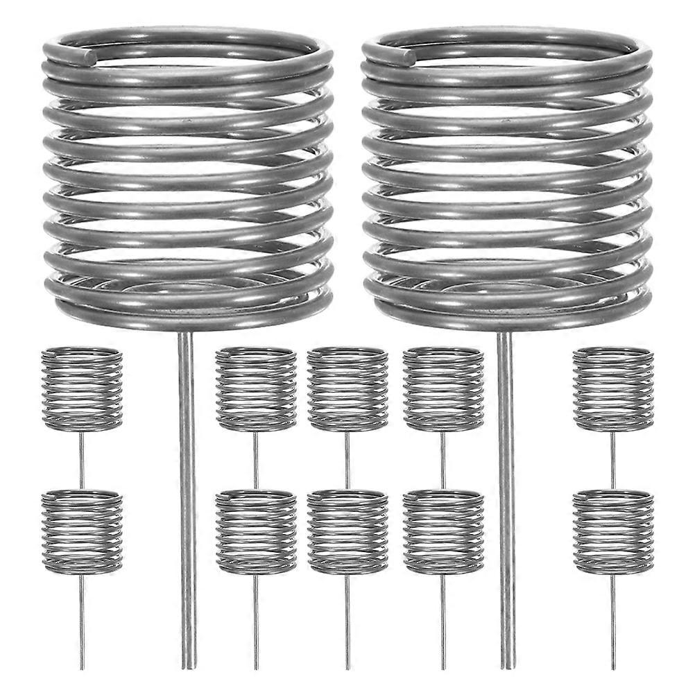 Stainless Steel Fertilizer Basket for Plant with Slow Release Nutrition Cups Gardening Fertilizer Container 12pcs Silver