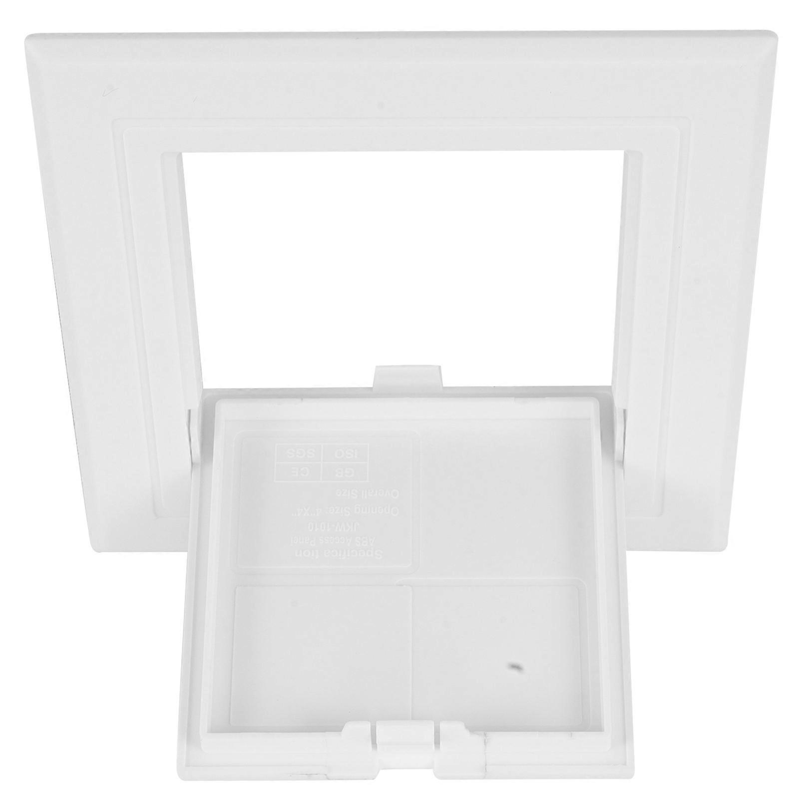 White ABS Access Panel Door for Ceiling and Wall Cover with Click Mechanism Ideal for Home Use