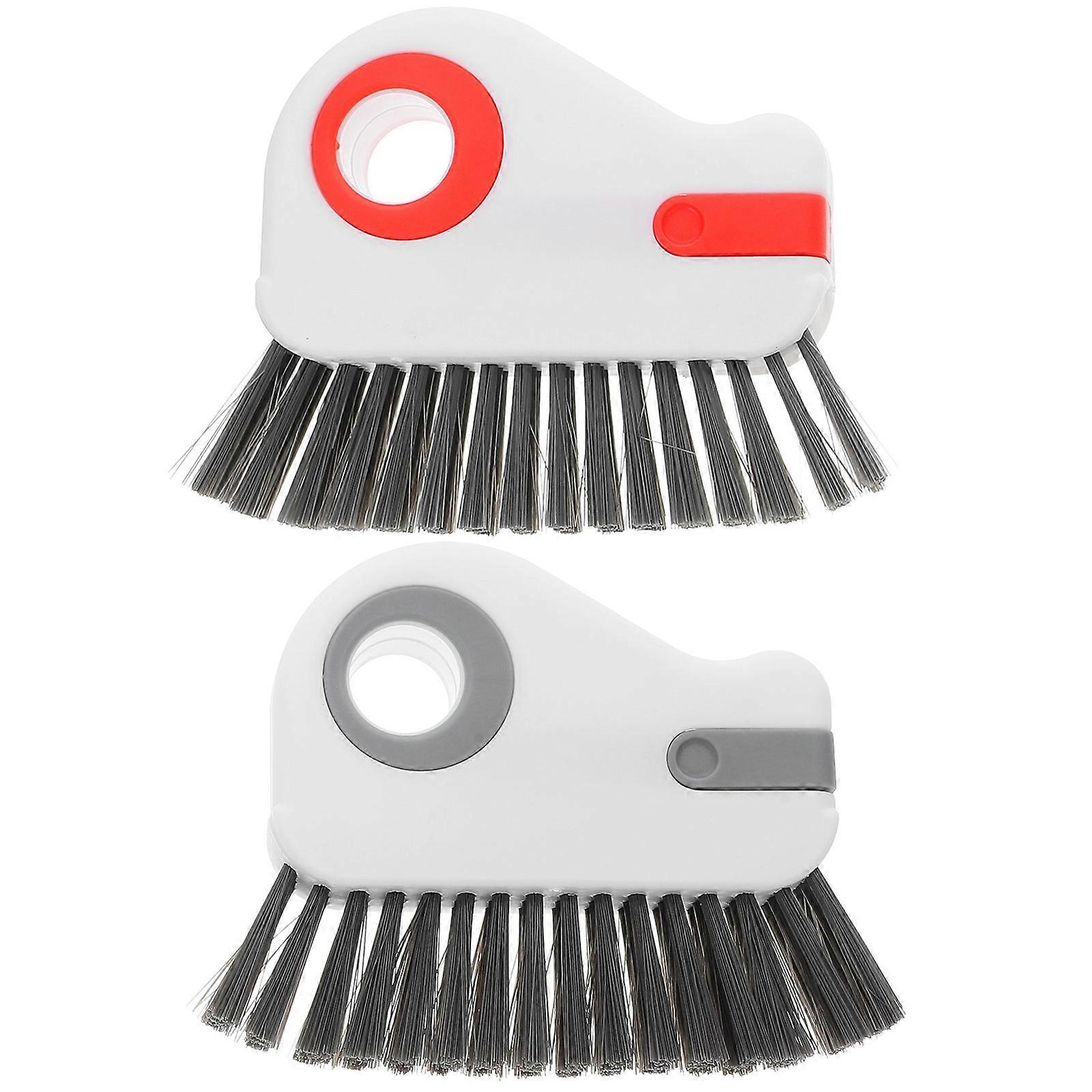 Window Groove Cleaning Brush 2Pcs Ergonomic Handle Portable Cleaning Tool For Window Maintenance And Home Cleaning